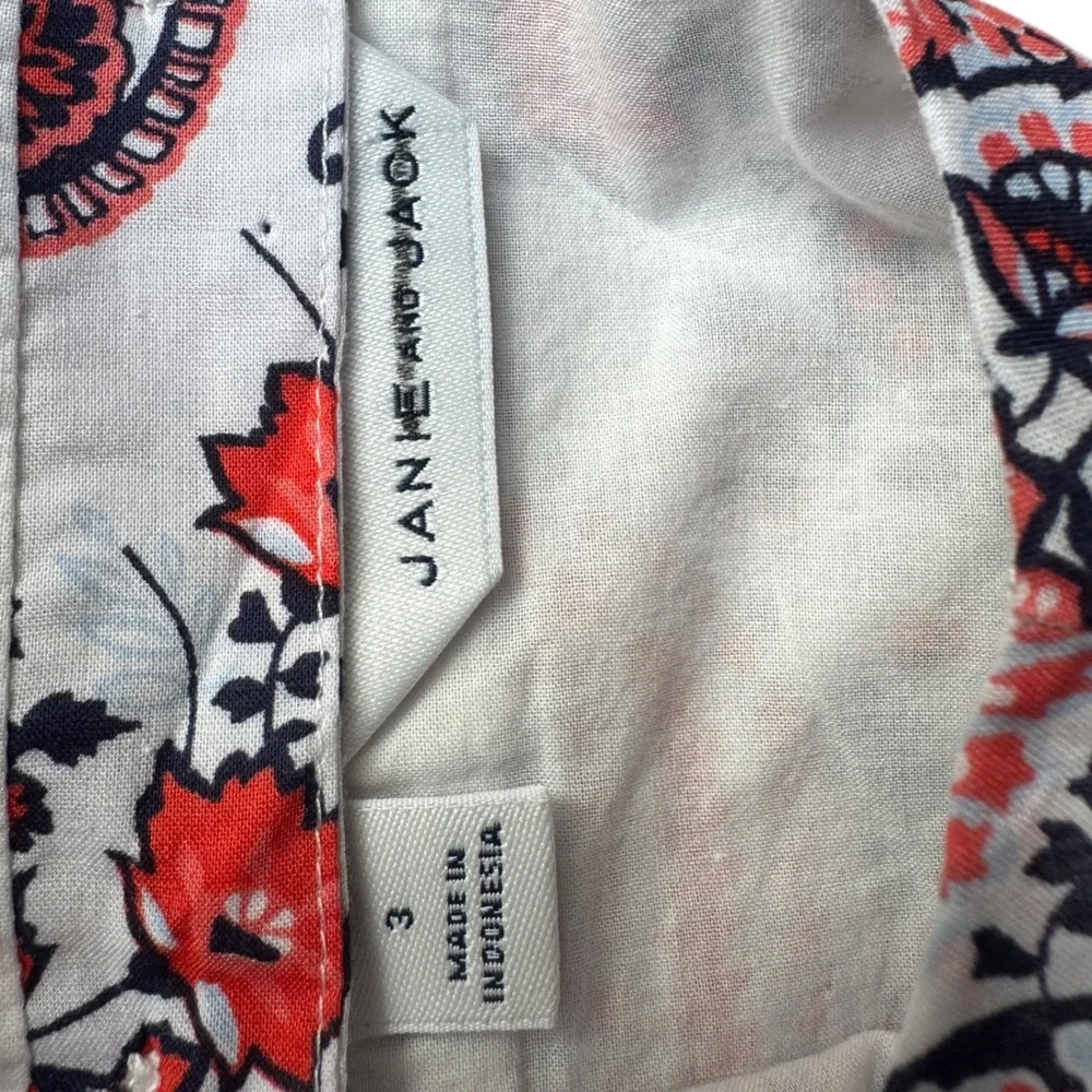 Janie‎ and Jack Toddler Girls Red Paisley Peplum Top and Ruffle Pants Set Size 3